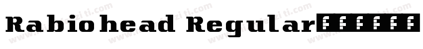 Rabiohead Regular字体转换